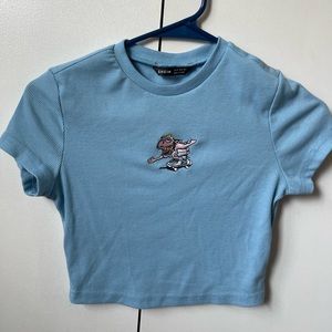 Dino Skater Tight Crop Tee